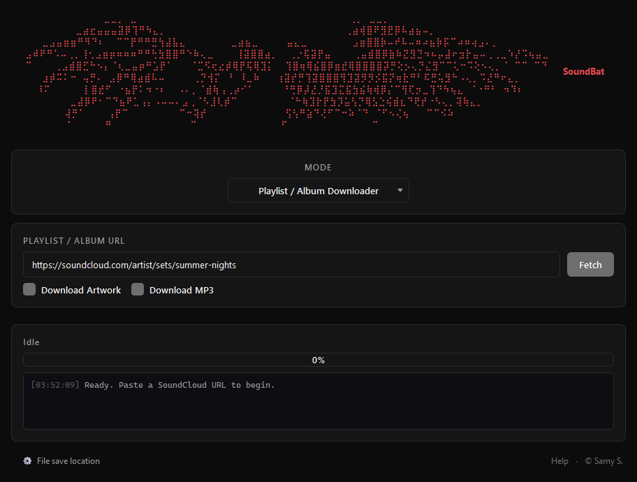 MP3 and artwork controls